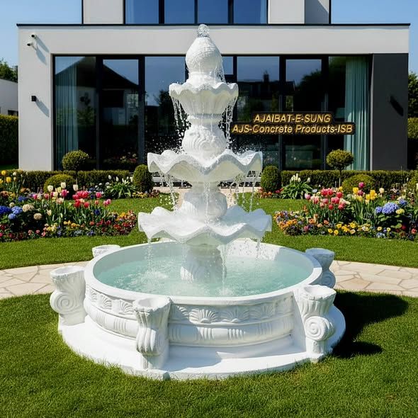 Outdoor fountains